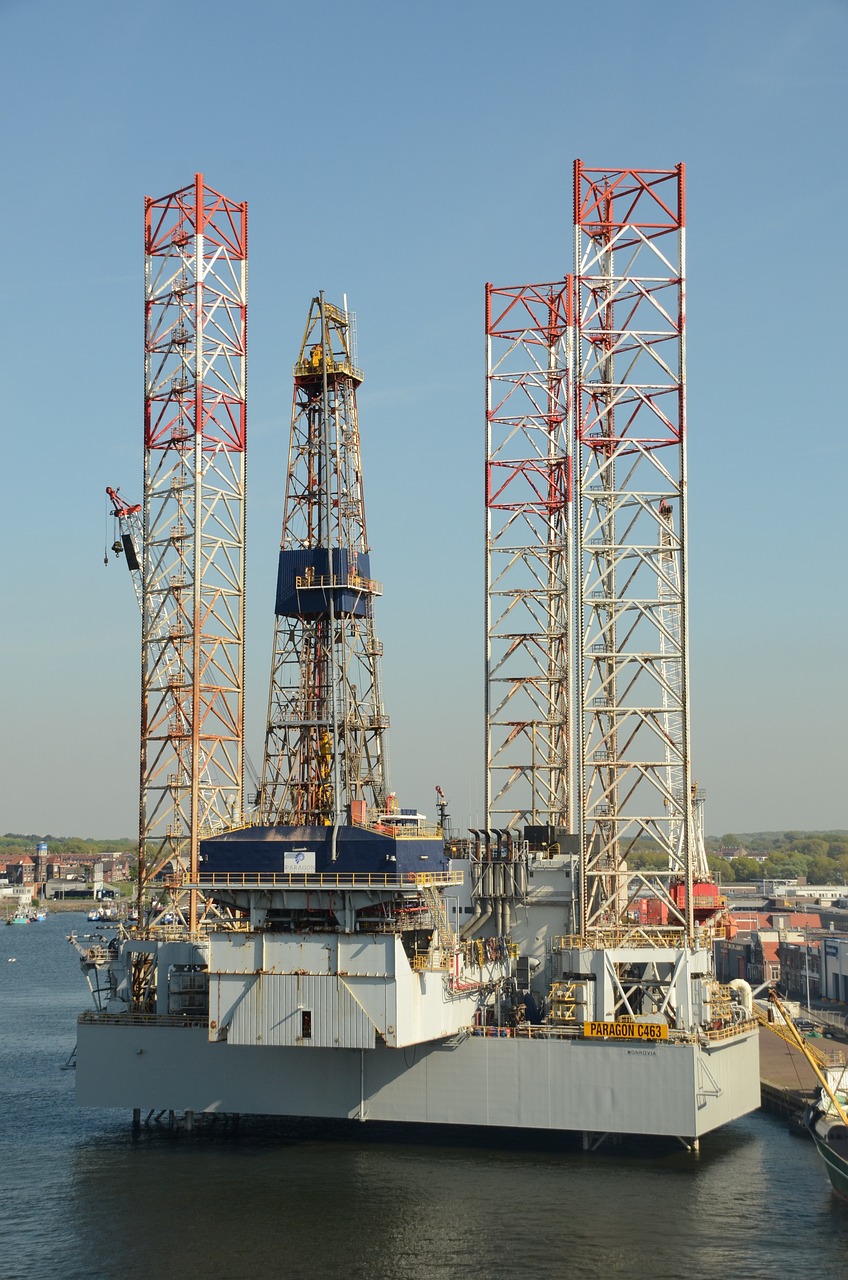 oil rig, oil, energy